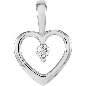 Blink Blink Zlatý prívesok srdce s diamantom 4184BDZS