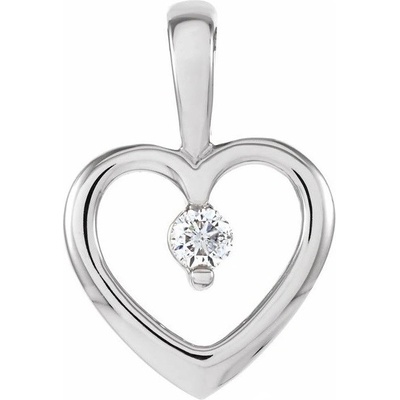 Blink Blink Zlatý prívesok srdce s diamantom 4184BDZS
