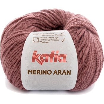 Katia Merino Aran 84 Very Dark Rose Плетива прежда (MA 84)