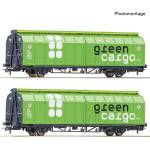  Комплект от две части Вагони с плъзгащи се стени, Green Cargo VI (6600114)