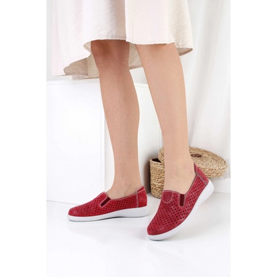 KOKA Shoes fashion Červené mokasíny 22501-7R