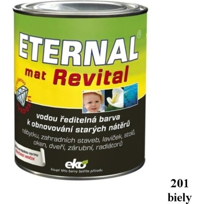 Eternal mat Revital vodou rediteľná farba, 201 biela 0,7kg