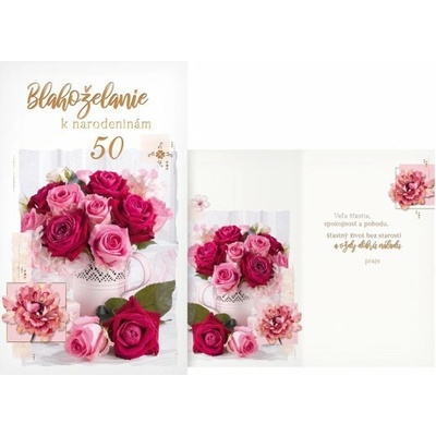 MFP papier SK Blahoželanie k narodeninám 50 M11-538 H