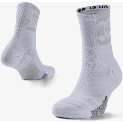 Under Armour Playmaker Mid-Crew ponožky Biela
