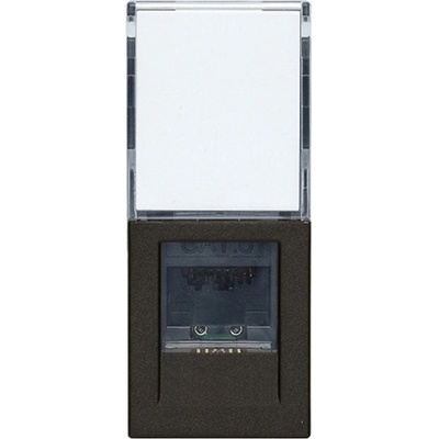 Vimar 30339.13G UTP Розетка Netsafe Linea, RJ45, Cat. 6, 1M, Black, (VM30339.13G)