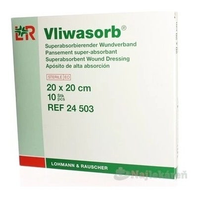 Vliwasorb Krytie na rany 20 x 20 cm