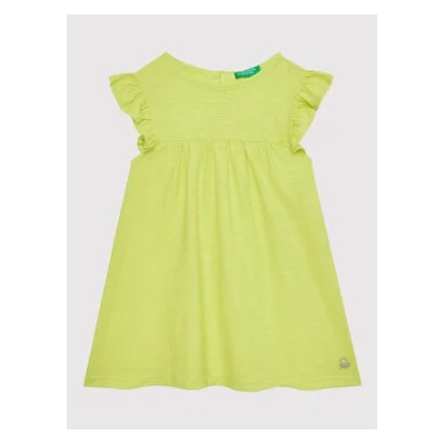 United Colors Of Benetton Лятна рокля 3Z7QGV002 Зелен Regular Fit (3Z7QGV002)