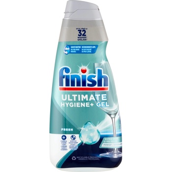 Finish Ultimate Hygiene+ Gel Fresh Гел за машинно миене на съдове 32 съда 650 мл (3316690)