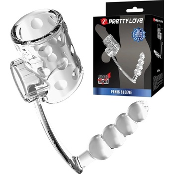 Pretty Love Rilley Penis Sleeve Anal Lock Transparent