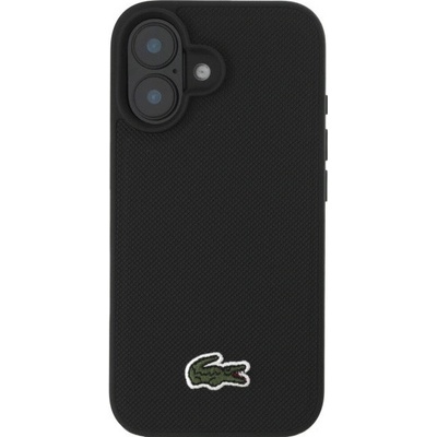 Lacoste Iconic Petit Pique Woven Logo kryt s MagSafe pre iPhone 16 - čierny 57983122379