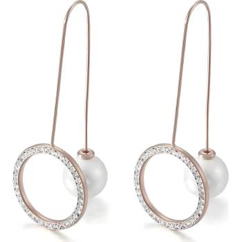 HARAHU Обеци co-15276 - Златна / Розова kp15276 (co-15276)