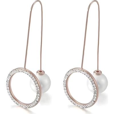 HARAHU Обеци co-15276 - Златна / Розова kp15276 (co-15276)