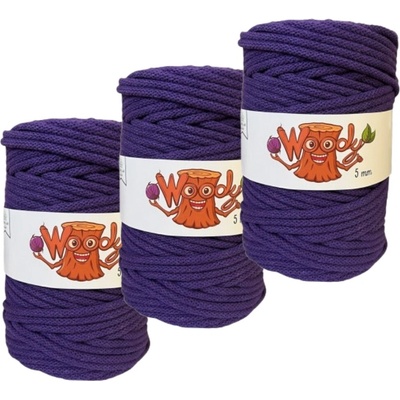 Woody Crafts 3x Woody 5 mm – Fialová (100m)