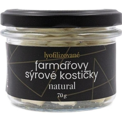 Lyopotraviny Farmářovy sýrové kostičky Natural sklo 70 g