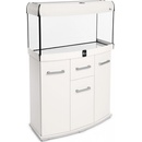 Diversa Solid LED akvarijní set vypouklý bílý 112 l