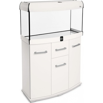 Diversa Solid LED akvarijní set vypouklý bílý 112 l