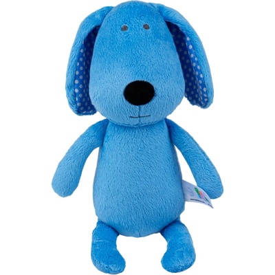 Balibazoo Мека играчка за гушкане Bali Bazoo - Dog, 28 cm, синя (111058)