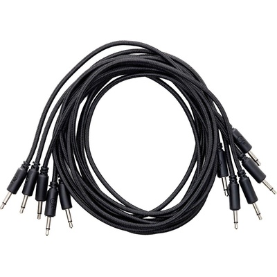 Erica Synths Braided eurorack patch cable 90cm (5pcs, black) 0, 9 m Директен - Директен Пач кабел (4751030829005)