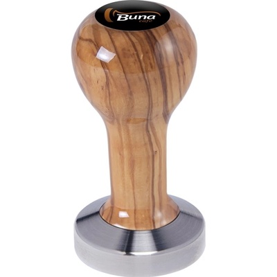 Buna Café Tamper oliva lak, TP, nerez mat, plochý 53 mm