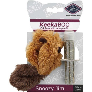 Duvoplus - Забавна котешка играчка, плюшен Snoozy Jim 8 см