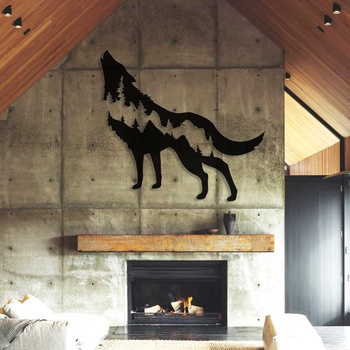 Decono Метална Декорация Вълк