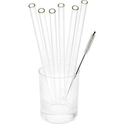 Oxalis Skleněná brčka délka 25 cm průměr 10 mm 50509