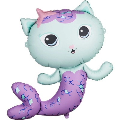 PartyDeco Balonek fóliový Gábinin kouzelný domek Rybočka, 109 cm