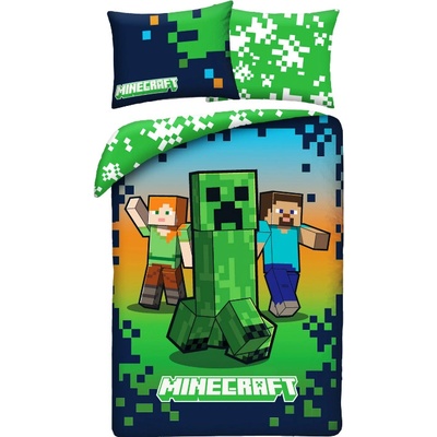 Halantex Obliečky z mikrovlákna Minecraft 880BL 140x200 70x90