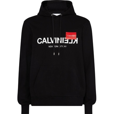 Calvin Klein Суичър Calvin Klein Text Reverse Logo Hoodie - Calvin Black