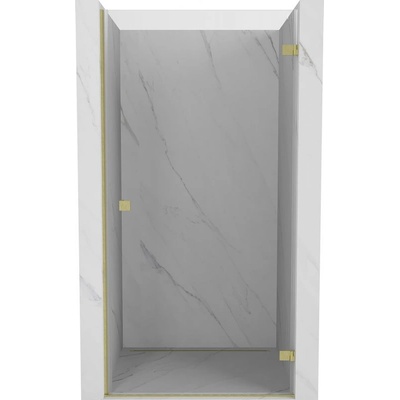 Mexen Lunar-B десни отварящи се душ врати 75 cm, прозрачни, златни матови - 832-075-000-55-00-P (832-075-000-55-00-P)