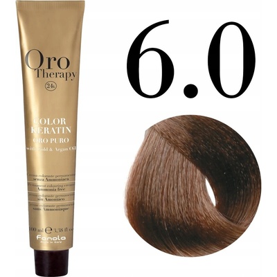 Fanola Oro Therapy 24K Color Keratin 6.0 Dark Blonde 100 ml