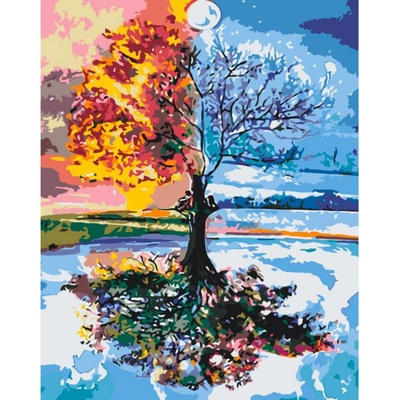 Malování podle čísel ČTVERO ROČNÍCH OBDOBÍ – Zboží Dáma