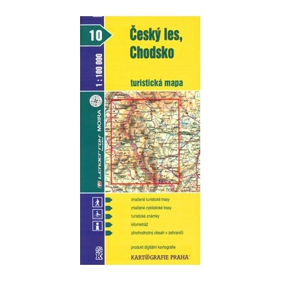 Český les Chodsko turistická mapa 1:100 000
