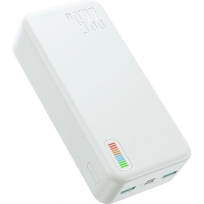 JOYROOM Dazzling Series Fast Charging Power Bank 30000 mAh 22.5W - преносима външна батерия с USB-C порт, и 2xUSB-A изхода (бял)