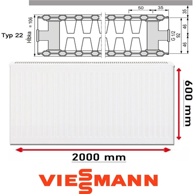 Viessmann 22 600 x 2000 mm