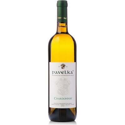 Pavelka a syn Chardonnay Výber z hrozna 12,5% 0,75 l (čistá fľaša)