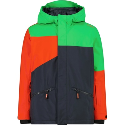 CMP Детско ски яке Cmp Kid's Jacket Fix Hood 33W0624 Ski jacket - Antracite / Deep Mint / Tango - размер 104 (EU) (703-5085-0312)