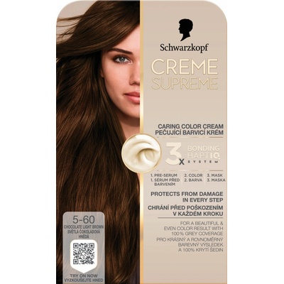 Schwarzkopf Creme Supreme 5-60 Svetlá čokoládová hnedá
