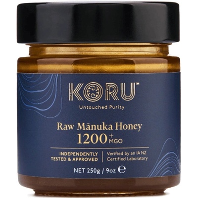 KORU RAW MANUKA HONEY 250g MGO od 300+ do 1500+