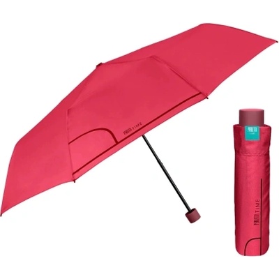 Дамски неавтоматичен чадър Perletti Time 26292, Червен