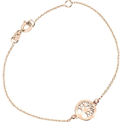 Cutie Jewellery náramek z růžového zlata Strom života Z5030-60-X-4
