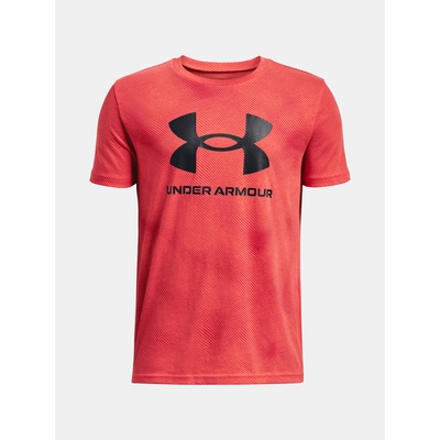 UA Sportstyle Logo Aop SS Тениска детски Under Armour | Cherven | Момчешки | 122