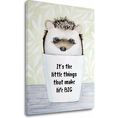 Papilora Obraz na stenu s textom Its the little things - 60x90 cm