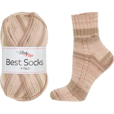 Vlna - Hep příze Best Socks 7412 cappuccino