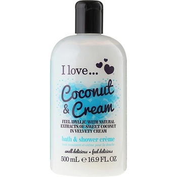 I Love Cosmetics Coconut & Cream душ гел с балончета за жени 500 мл