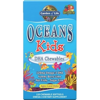 Image 1 of Garden of Life Oceans Kids DHA Chewables Omega-3, 120 Chewable Softgels