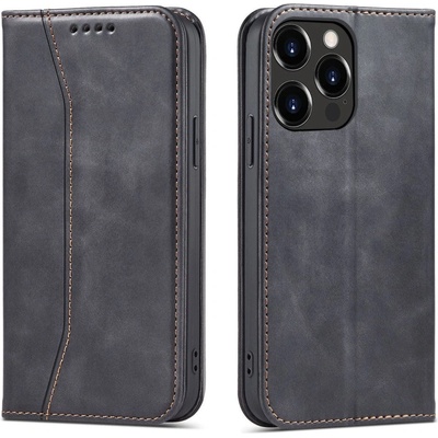 HQWear Калъф с отделение за карти Magnet Fancy Case за iPhone 14 Pro, черен (5907769347894)