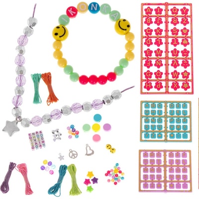 FunPlay 5456 Navlékací korálky XXL set, vícebarevné, 630 ks