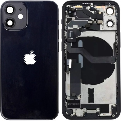 Kryt Apple iPhone 12 Mini zadní Housing s Malými Díly černý