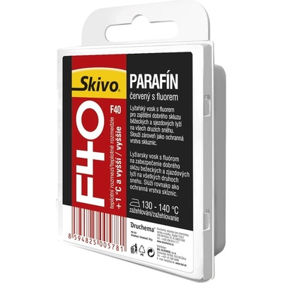 Skivo F40 parafín červený 40 g